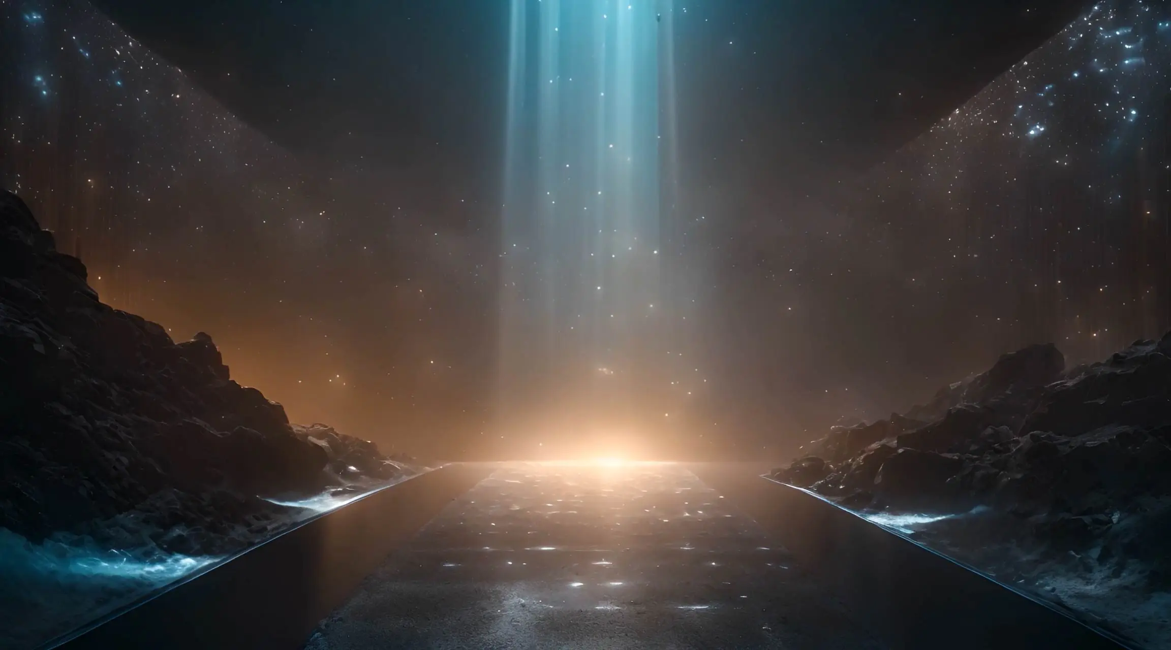 Mystical Cosmic Gateway Sci-Fi Backdrop Loop